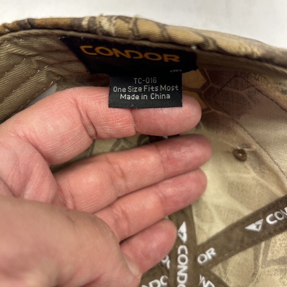 Condor Operator Hunting Tactical Patch Cap with Patch Included Adjustable NEW - Picture 5 of 6